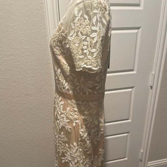 Mesh embroidered overlay dress - Picture 4 of 8